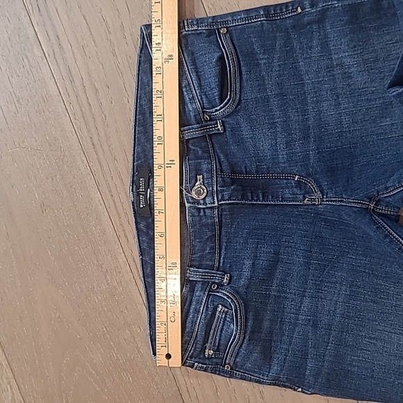 White House Black Market Jeans Women's sz 6 Crop Leg Mid Waist Denim Jeans - Picture 11 of 13